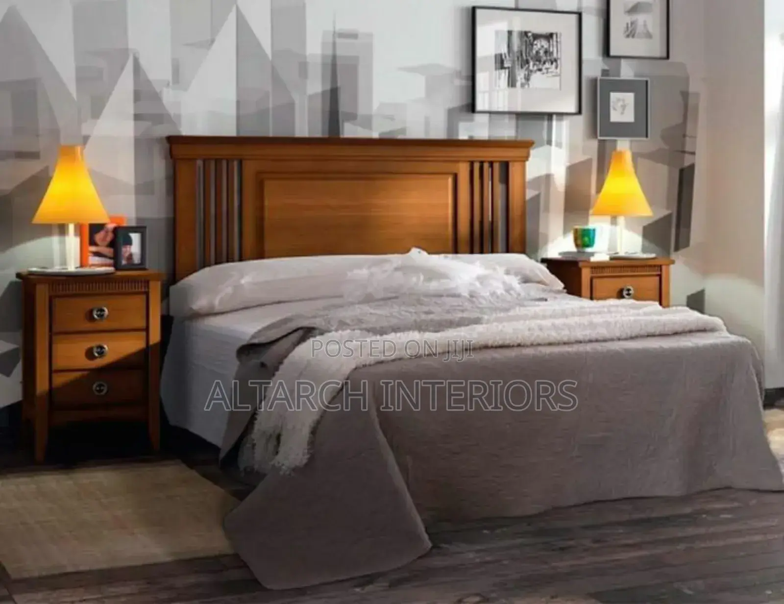 5by 6 Flat Bed With 2 Bedside Drawers
