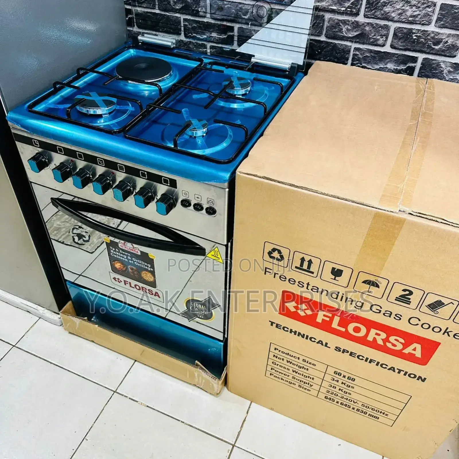 Florsa Free Standing Gas Cooker