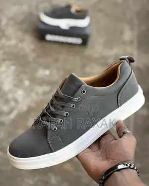 Men’S Classic Grey/White Timberland Casual Lace Up Shoes