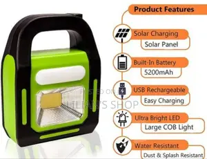 Rechargeable Solar Powered Work Light