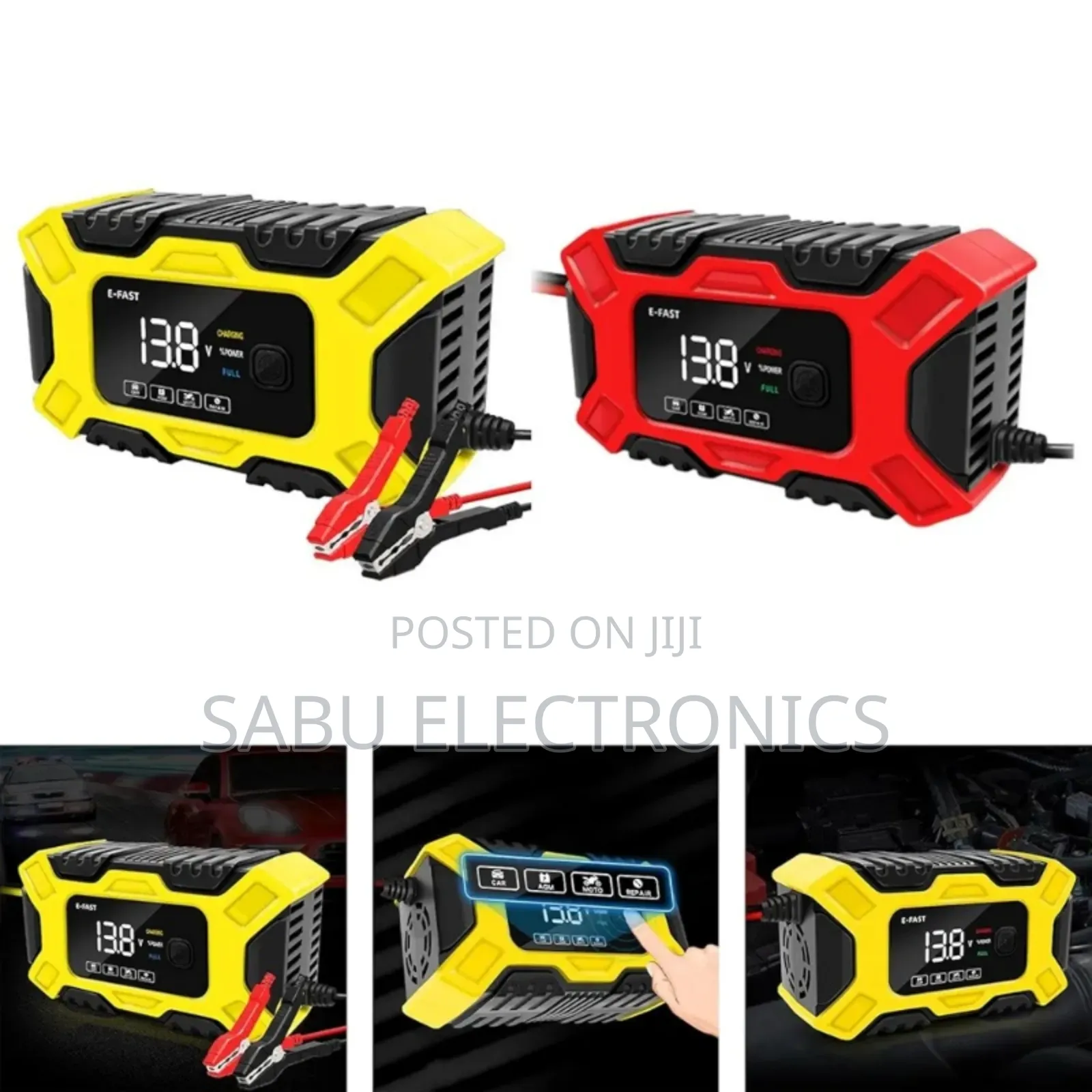 12v/6a Battery Charger –For Car Solar Use (Agm/Gel/Wet)