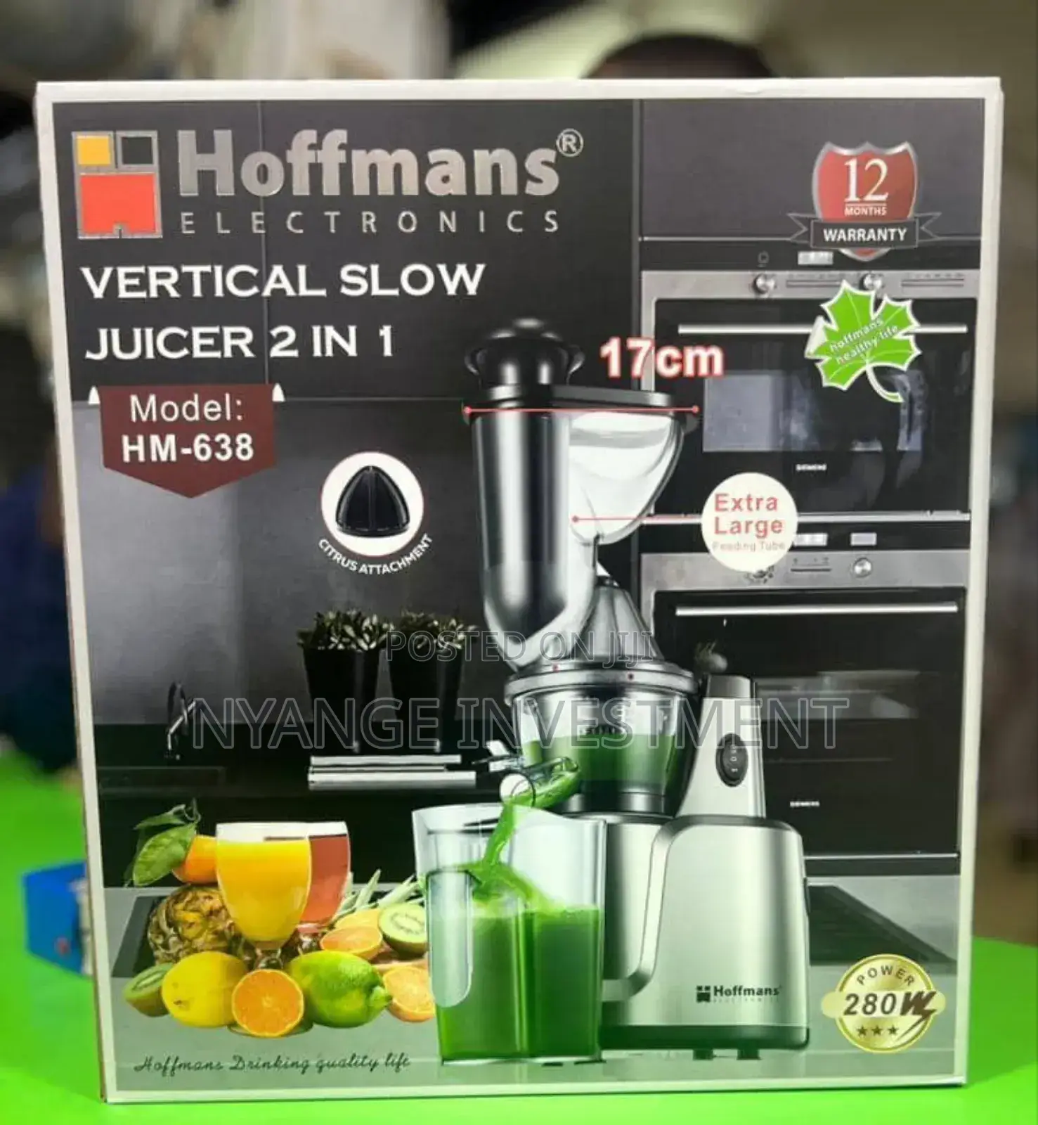 Hoffmans Vertical Slow Juicer. Slow Juicer