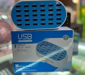 Usb Charging Station 30 Ports-Blue