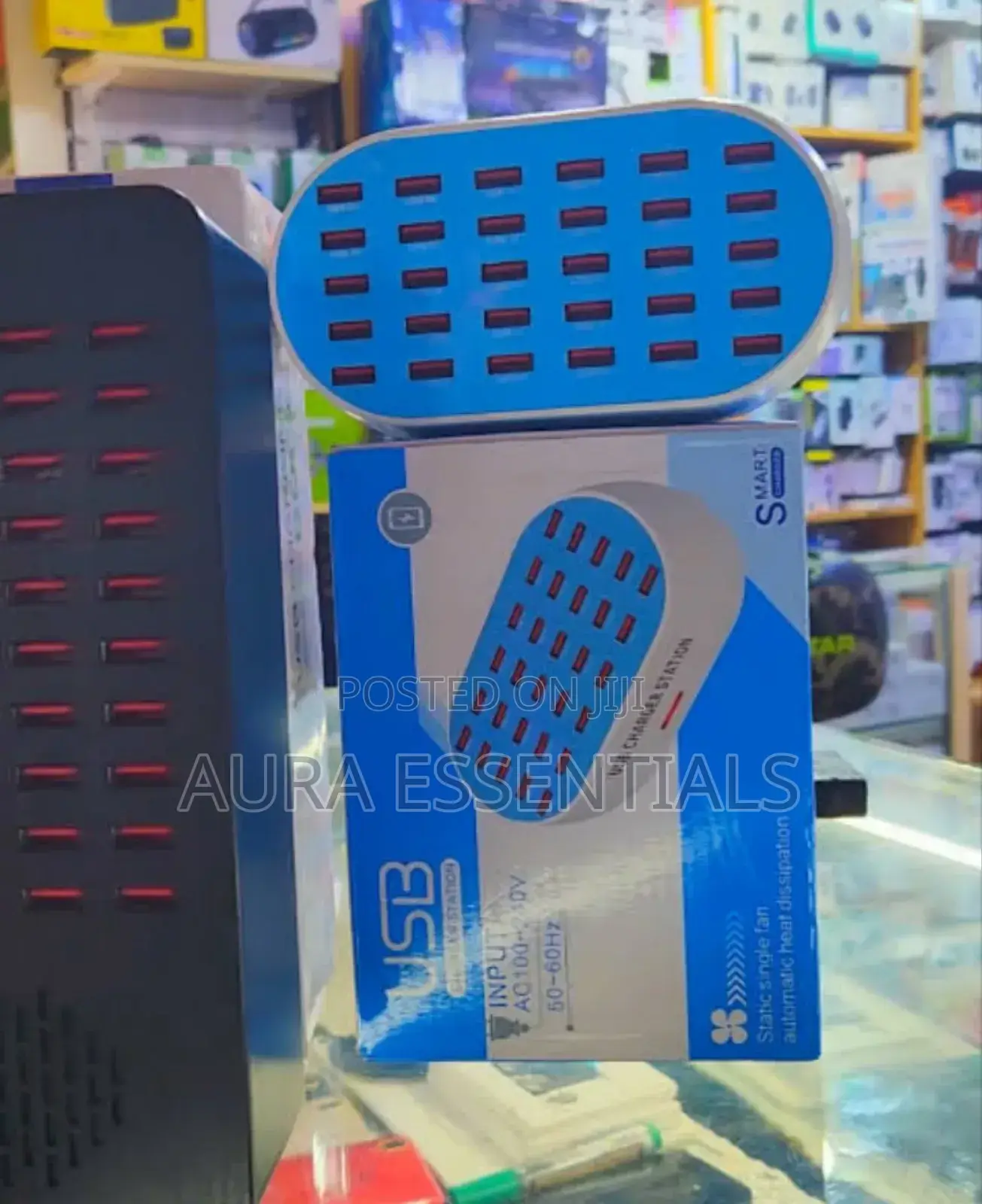 Usb Charging Station 30 Ports-Blue
