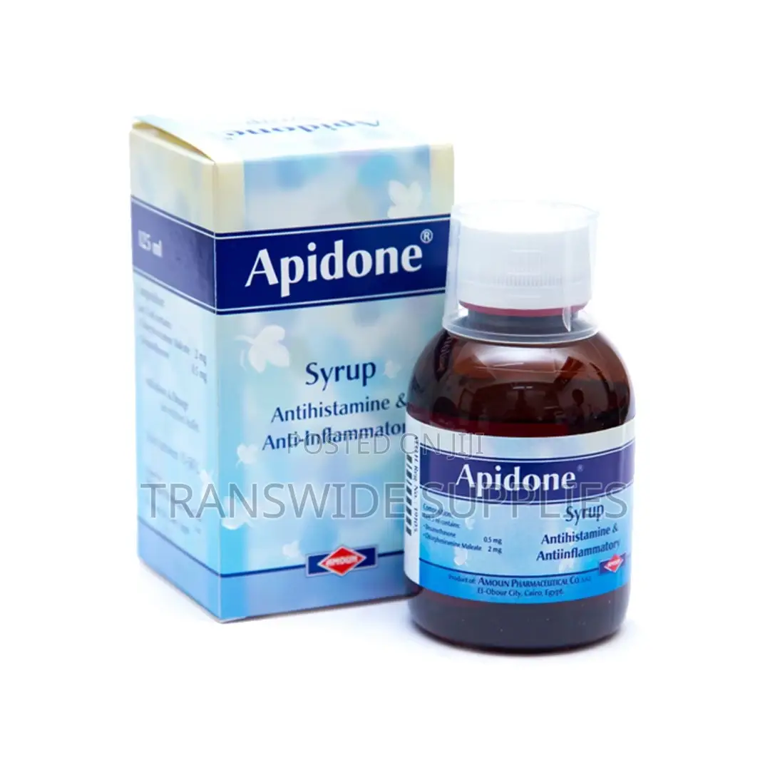 Apidone Syrup 125mls - Effective For Flue, Cough & Allergies