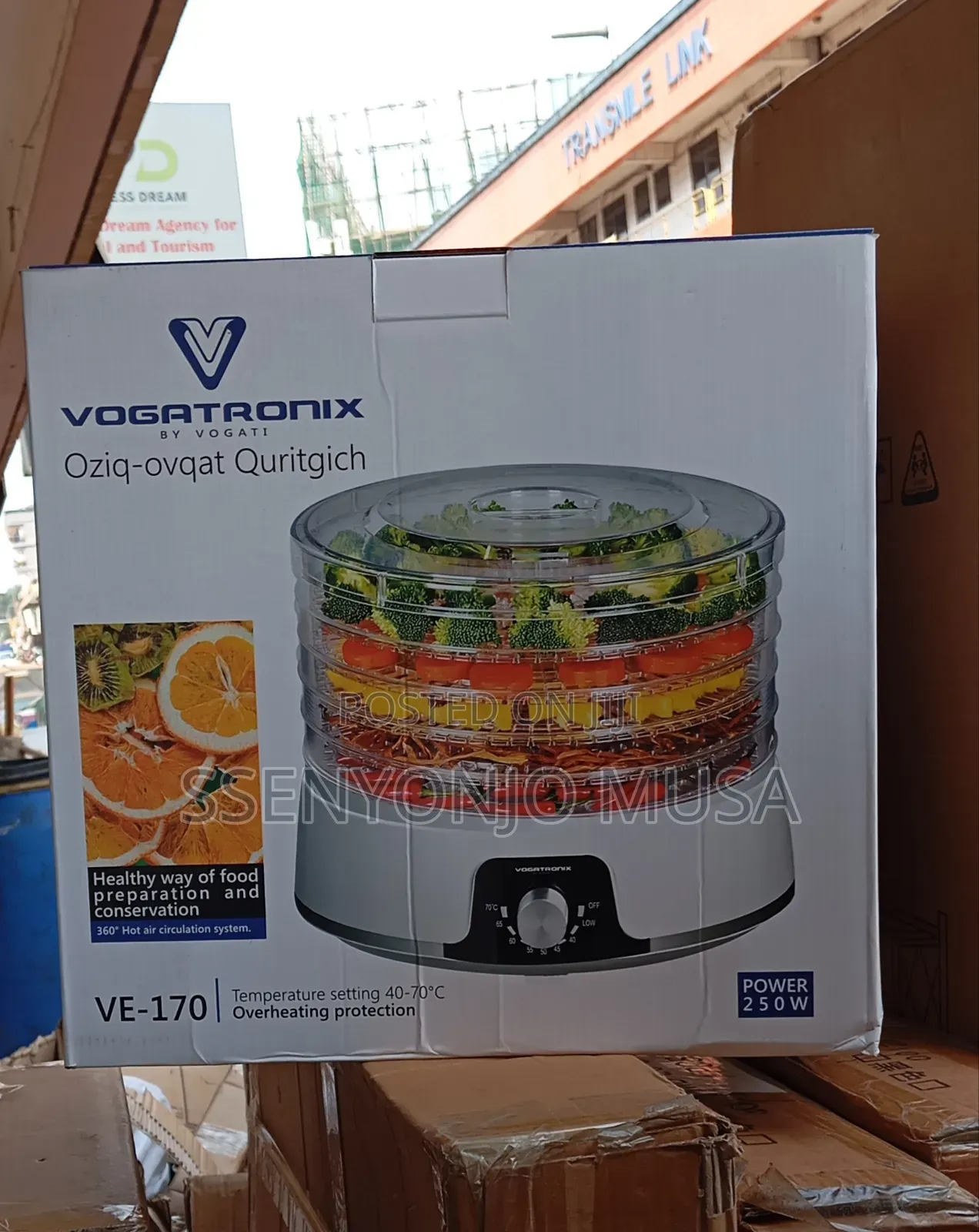 Vogatronix 6 Layer Food Dehydrator - Fruit Vegetable Dryer