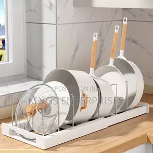 Adjustable Plates,Pot and Pan Rack/Organizer