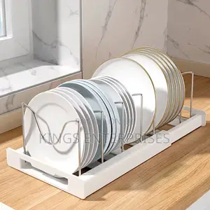 Adjustable Plates,Pot and Pan Rack/Organizer