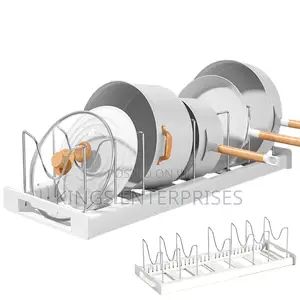 Adjustable Plates,Pot and Pan Rack/Organizer