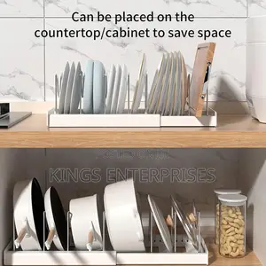 Adjustable Plates,Pot and Pan Rack/Organizer