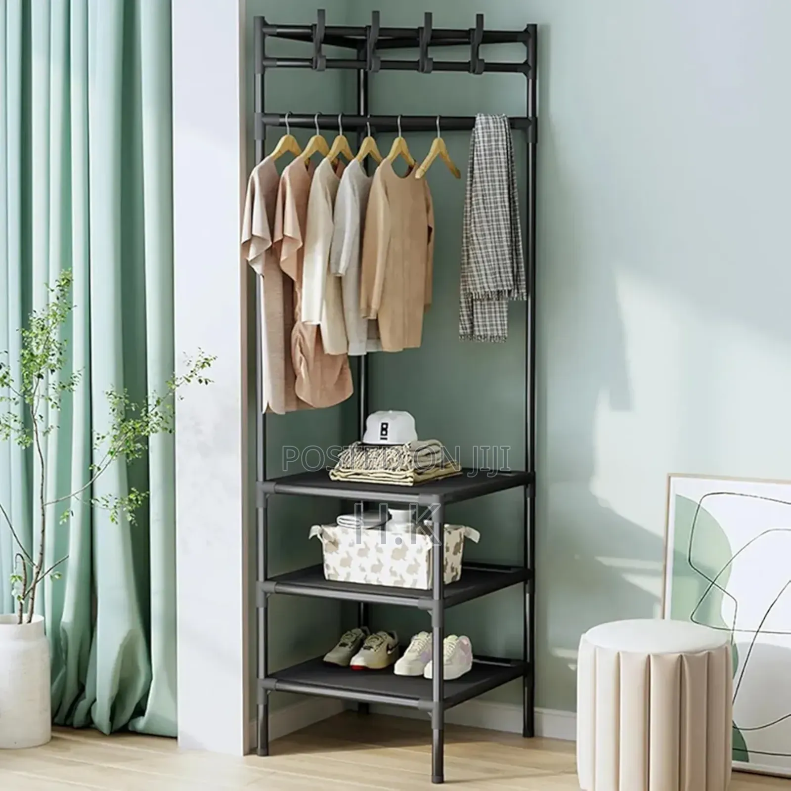 Corner Coat Rack