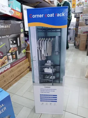 Multi-Function Corner Coat Rack