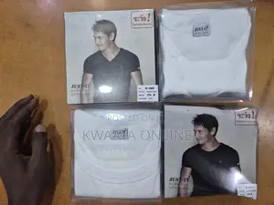 1 Piece Just It V-neck Mens Undershirts Cotton Classics