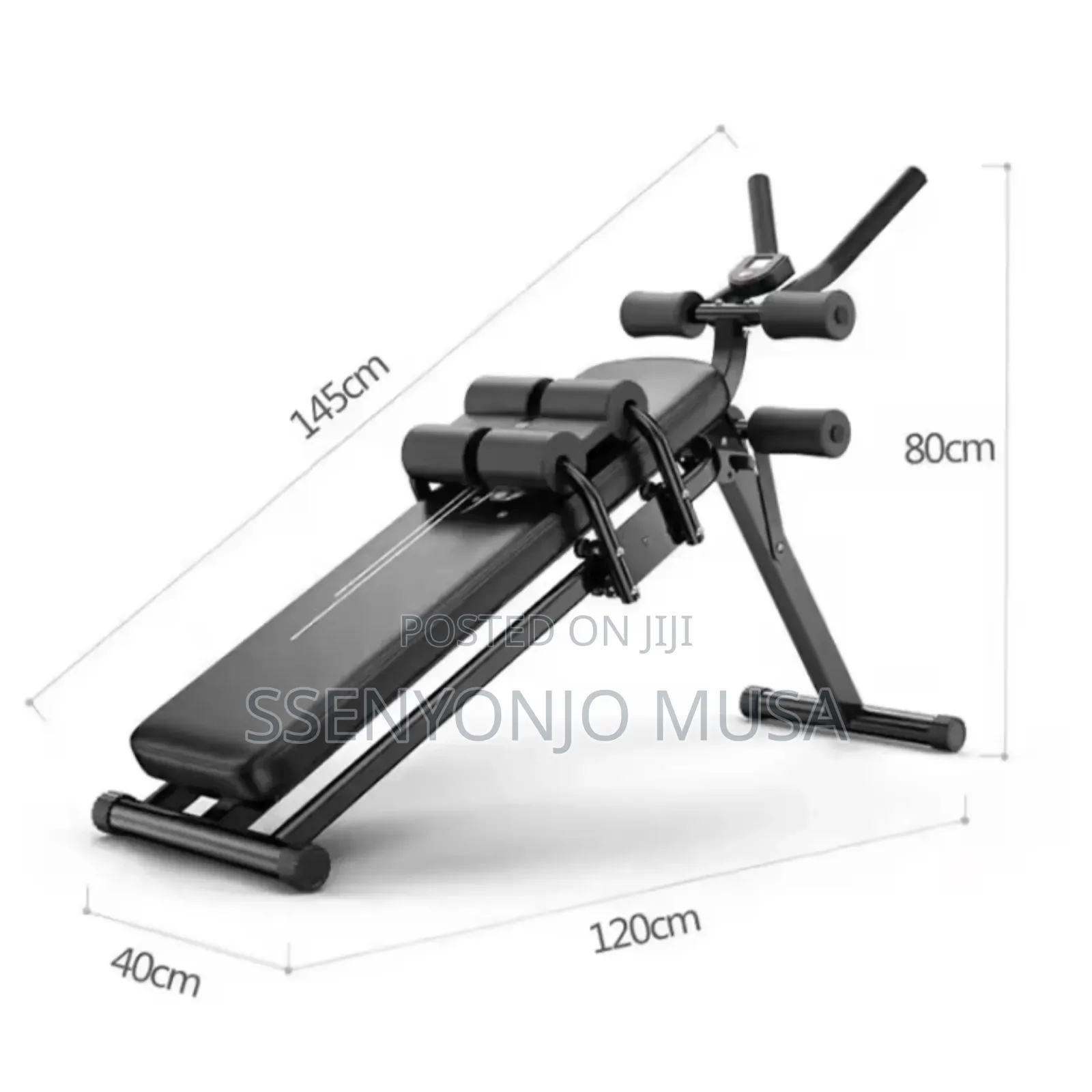Adjustable Abdominal Bench for Home Gym - Foldable Durable