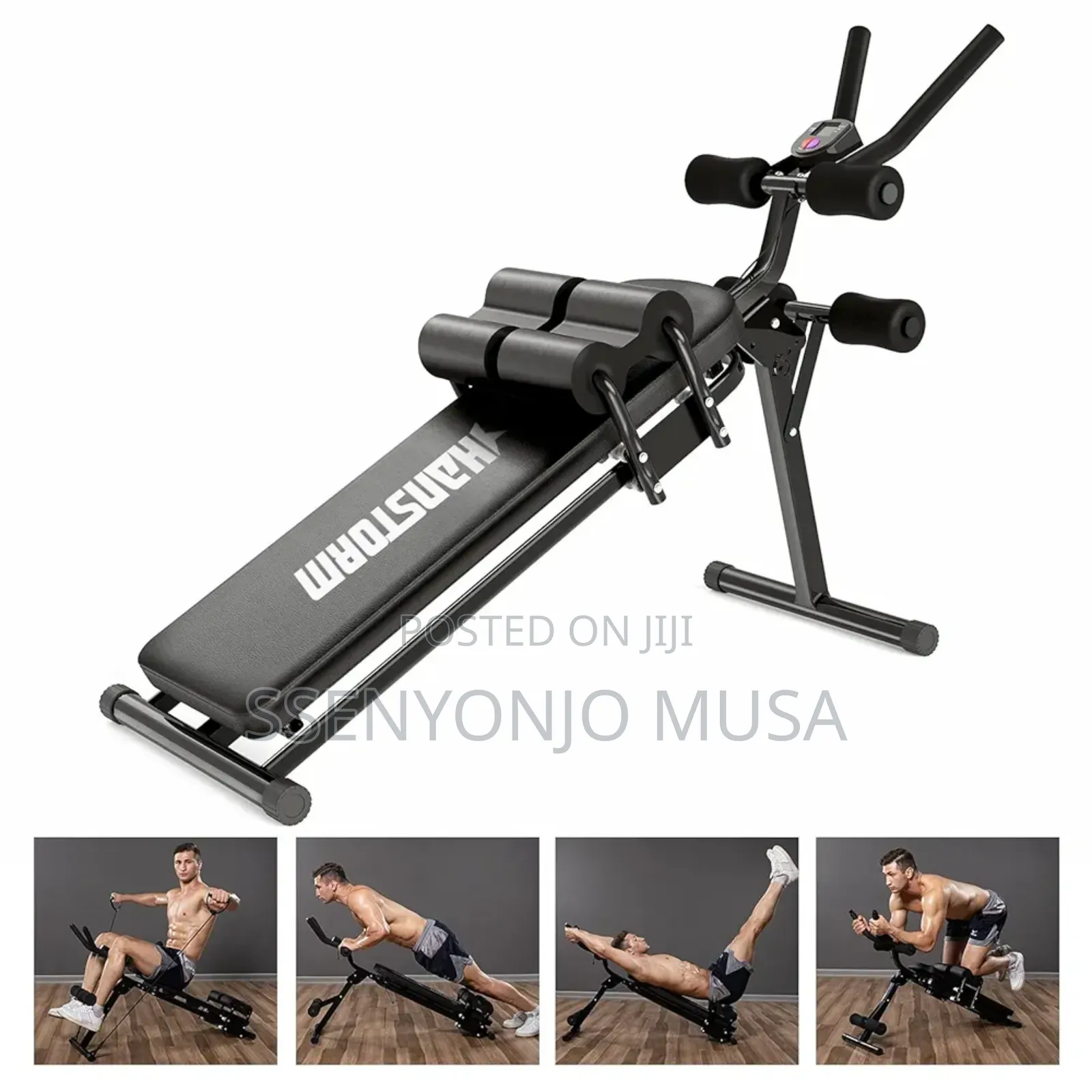 Adjustable Abdominal Bench for Home Gym - Foldable Durable