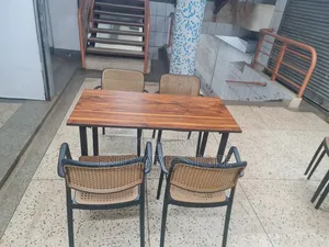 Chairs Plastic and Wooden Table Brand New