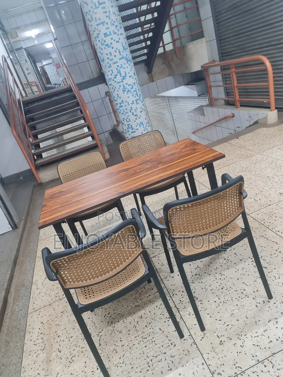 Chairs Plastic and Wooden Table Brand New