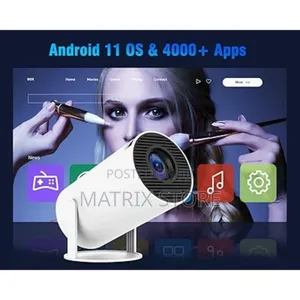Photo - Smart Wireless Projector With Android Tv 12.0,5g Wifi
