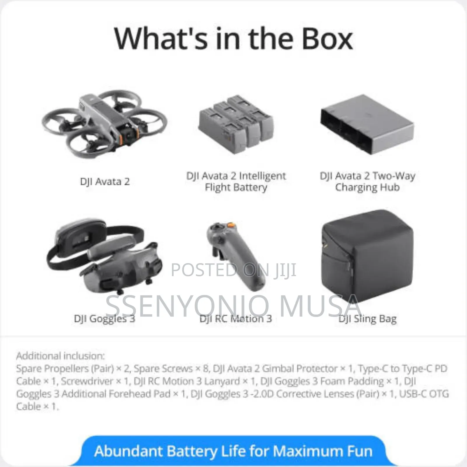 Dji Avata 2 Fly More Combo - 3 Batteries