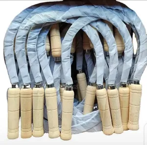 Serrated Weed Sickle With Hardened Steel Blade Wooden Handle