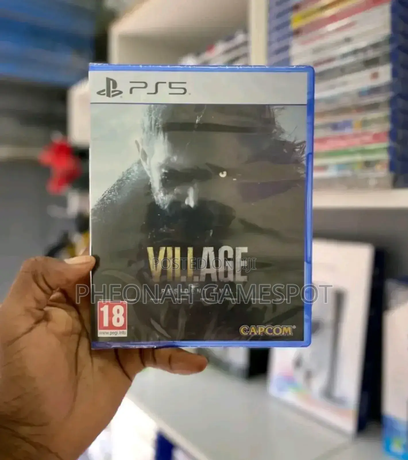 Resident Evil Village Game Cd For Ps5