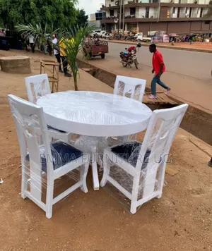 Photo - 4 Seater Dining Set in White
