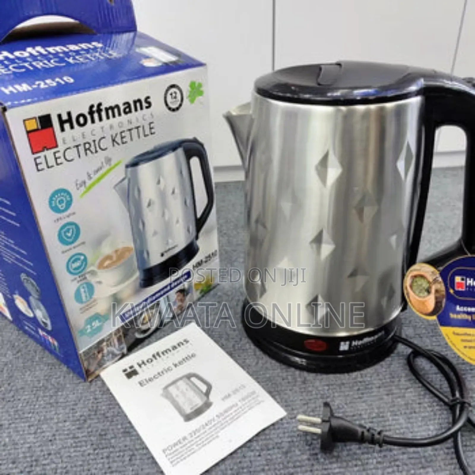 Hoffmans, Hm-2510, Electric Kettle, 2.5ltr, 2000w
