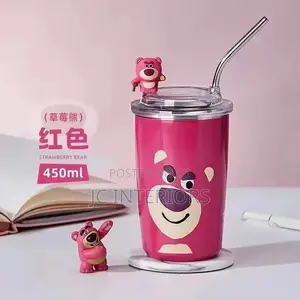 480ml New Disney Lotso Cartoon Stainless Steel Vacuum Cup