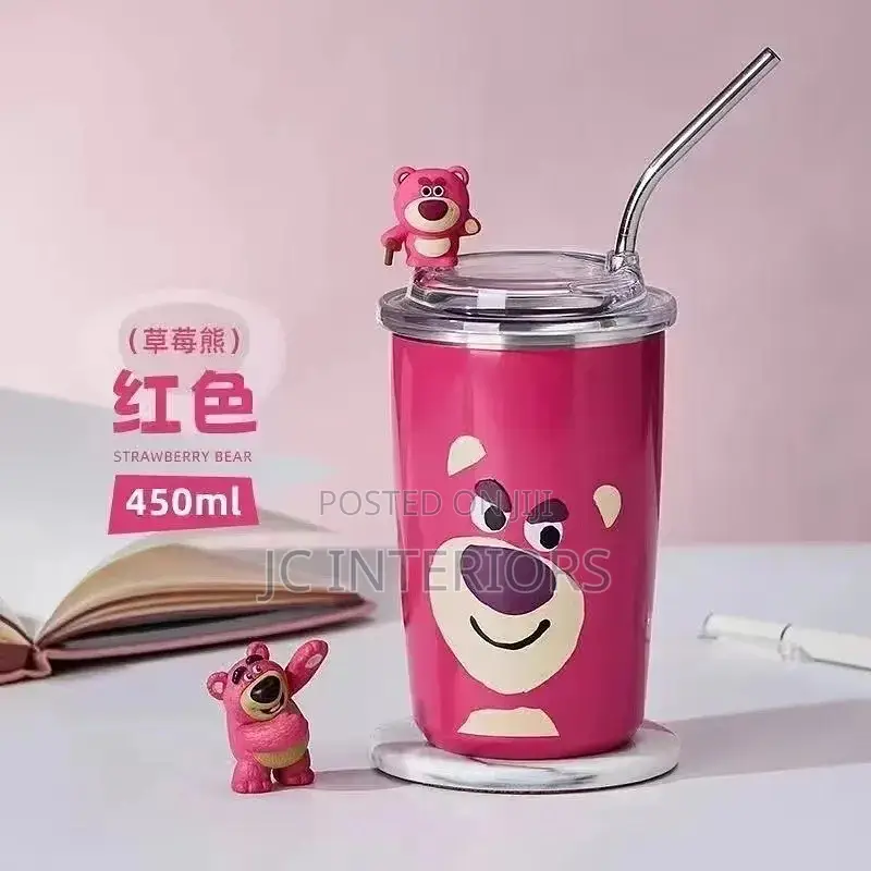 480ml New Disney Lotso Cartoon Stainless Steel Vacuum Cup