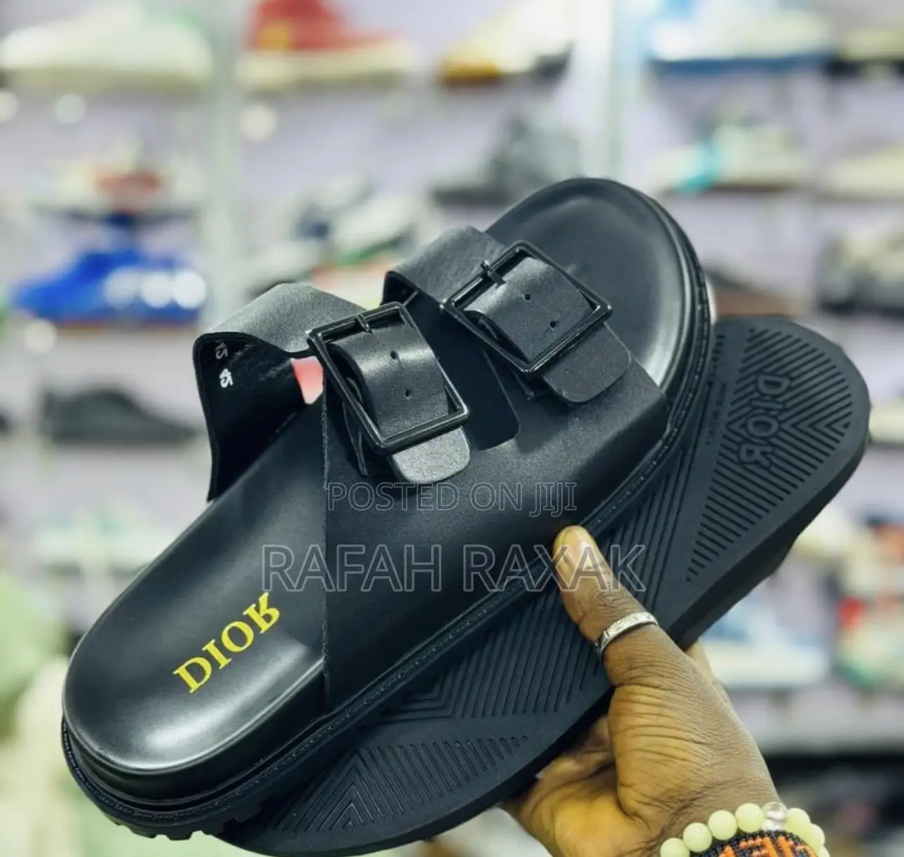 Men’S Classic Double Strap Christian Dior Sandals