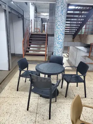 Easy Plastic Chairs and Table (Bar)