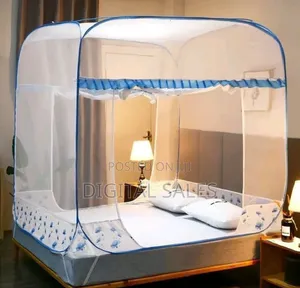 Folding Square Top Bed Canopy
_Blue