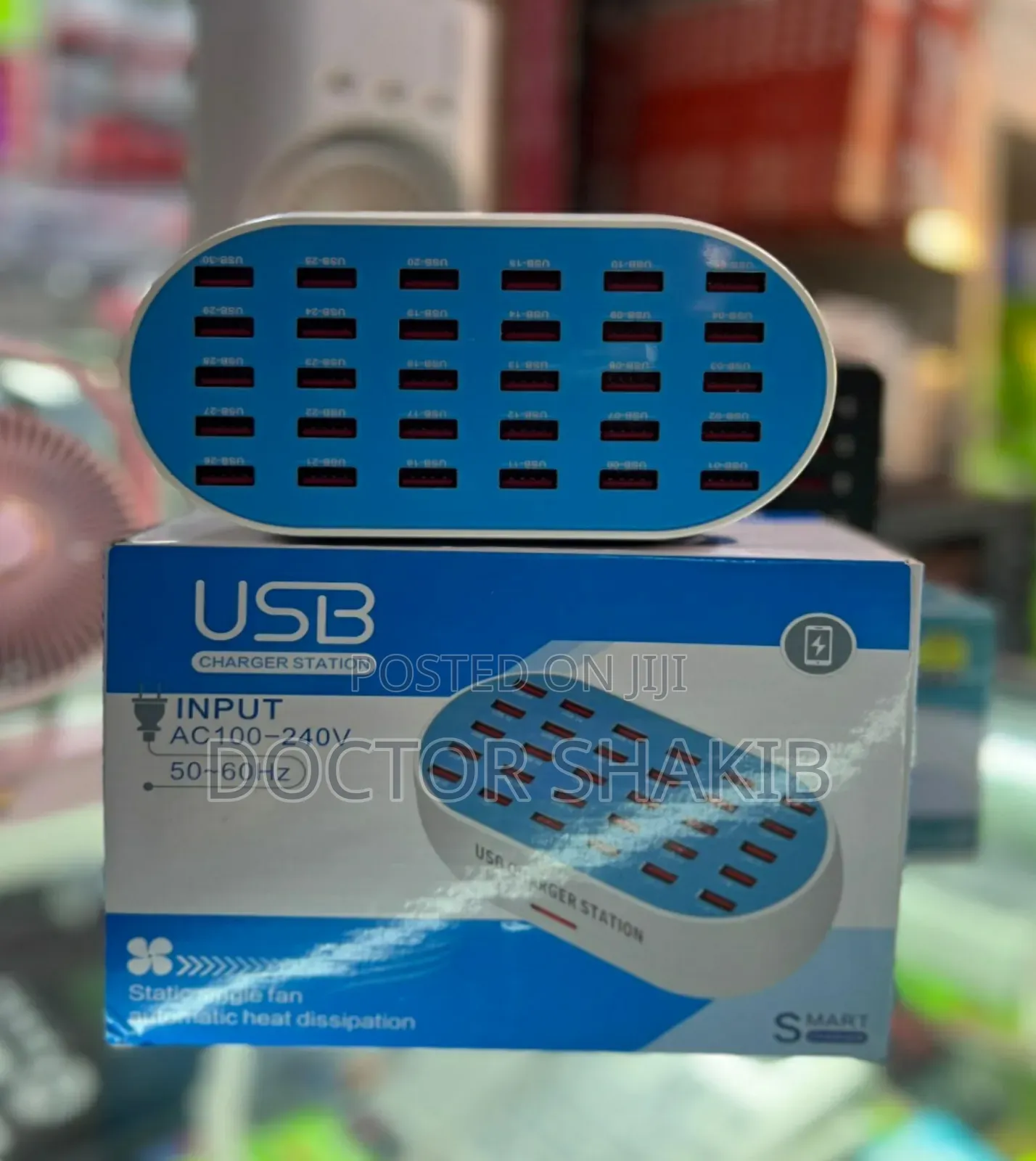 Original Usb Charging Station 30 Ports - Blue