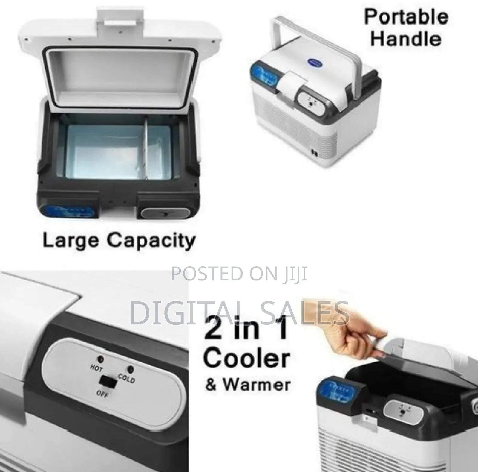 Portable Refrigerator,Hot And Cold-white