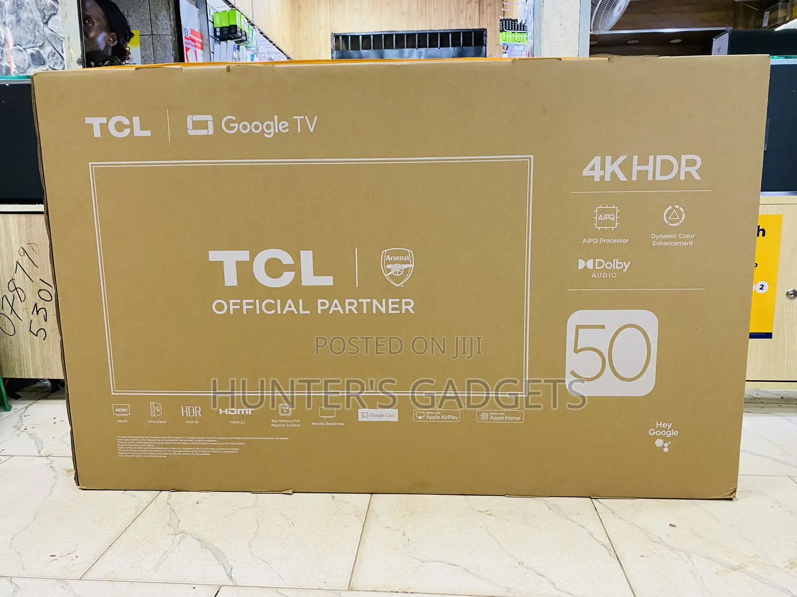 TCL 50 Inch Smart Uhd Ultra Slim Tv With Apple Airplay