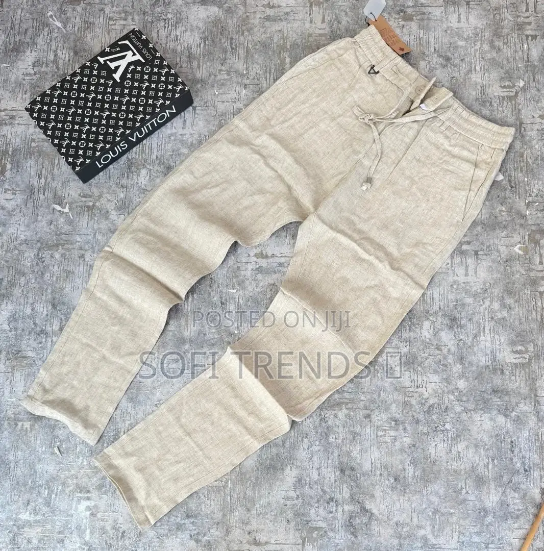 Gents Quality Linen Trousers