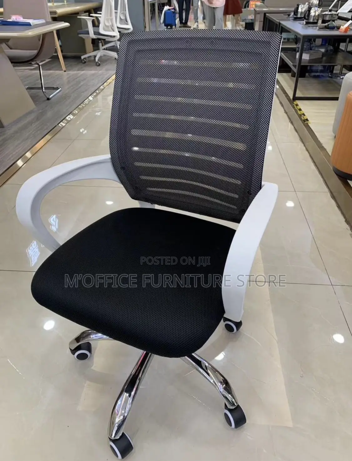 White Arms Office Chairs