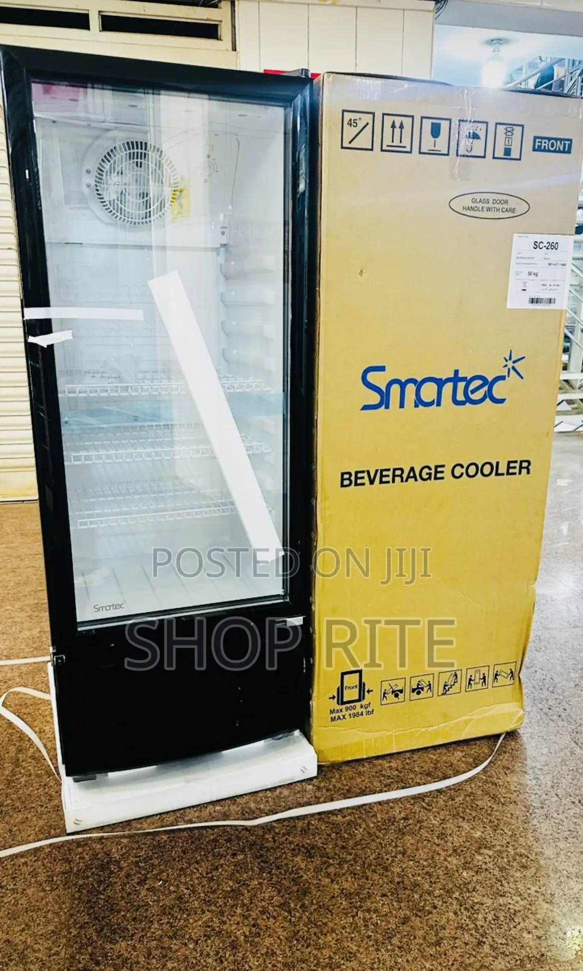 Smartec 260 Liters Cooler Chiller Display Refrigerator