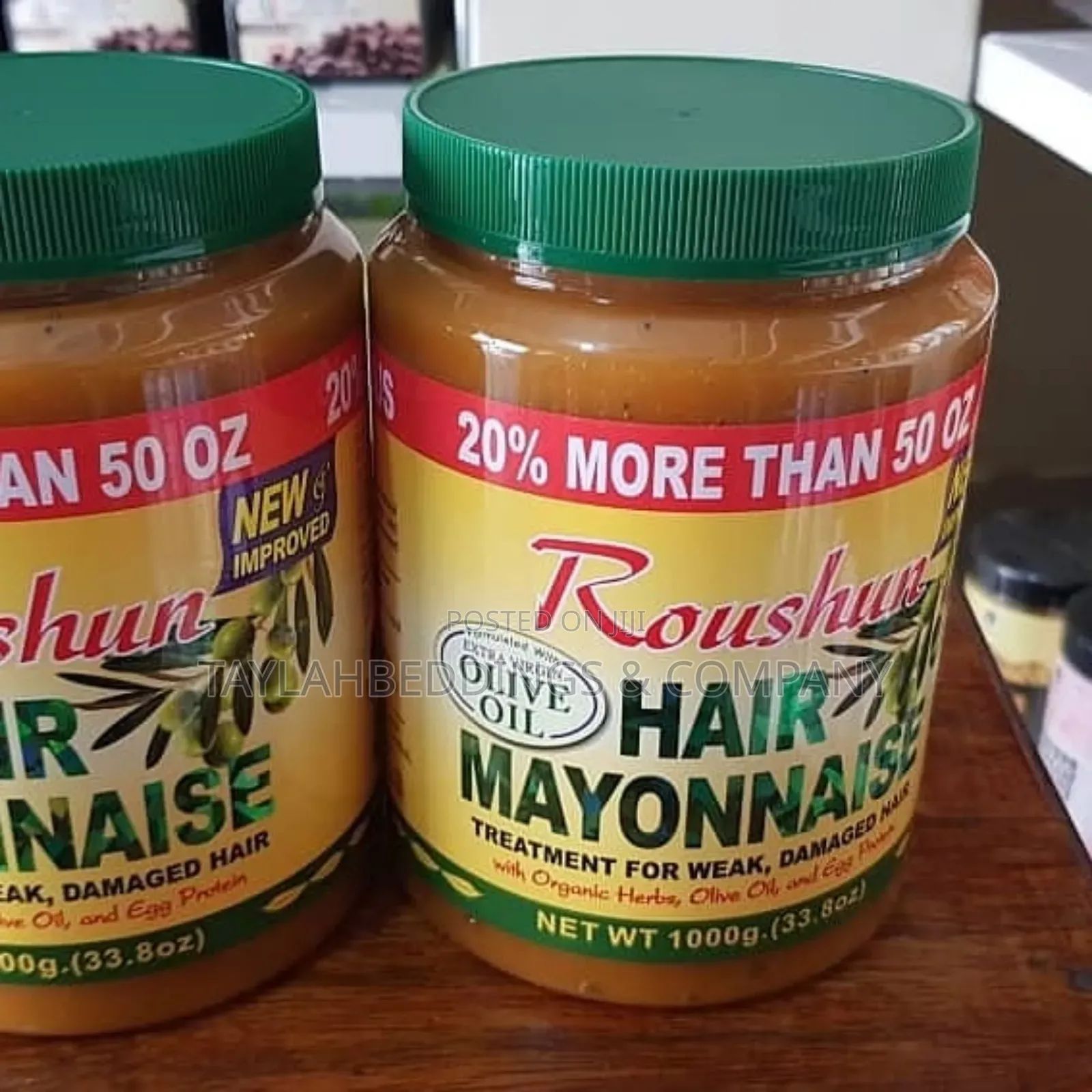 Roushun Organic Hair Treatment With Olive Oil Egg Protein