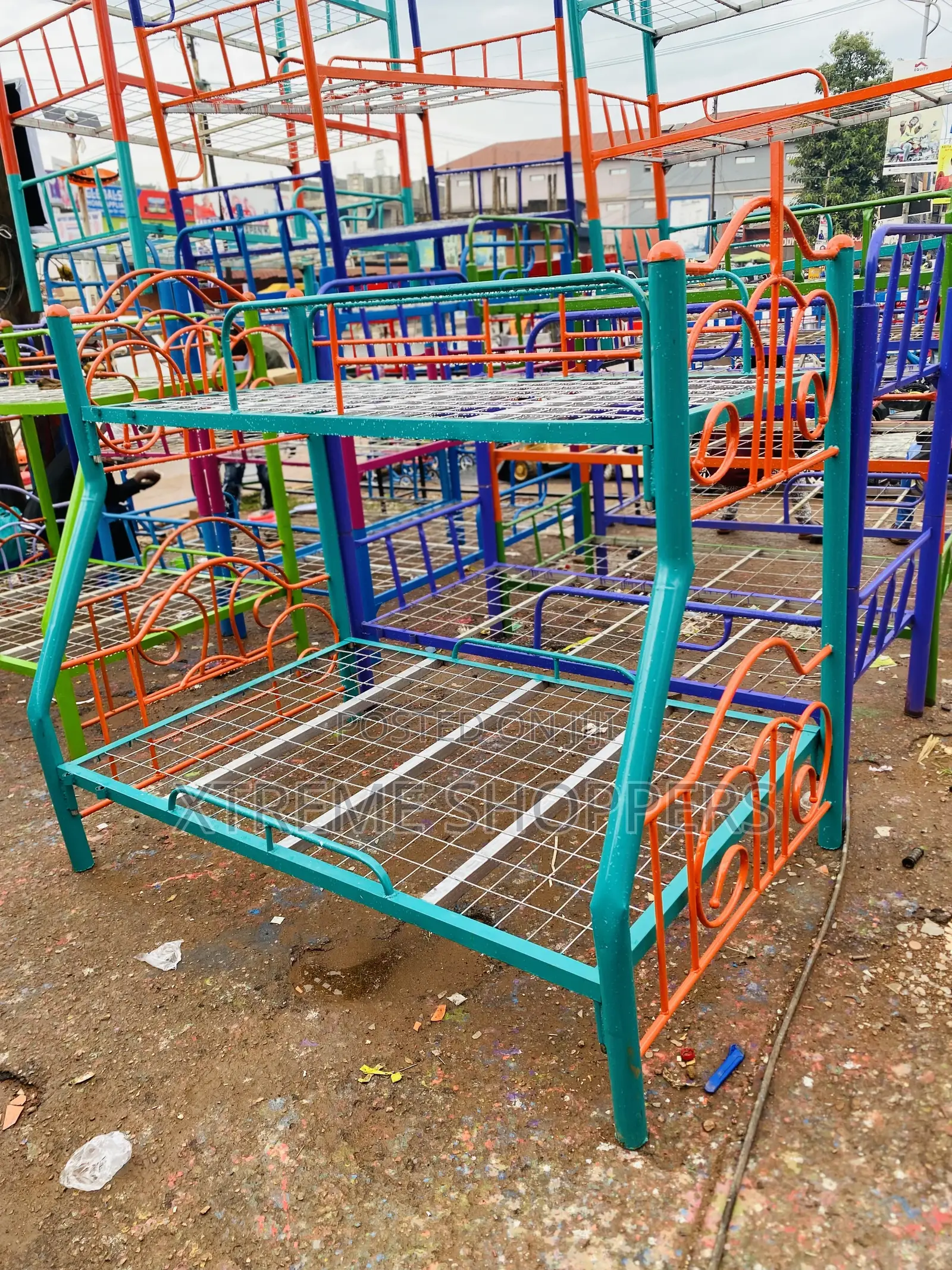 Strong Material/ Double Decker/ 3,4*6 /Blue