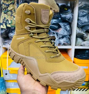 Soldier Tactical Military Boots Suede Leather Boots Combat