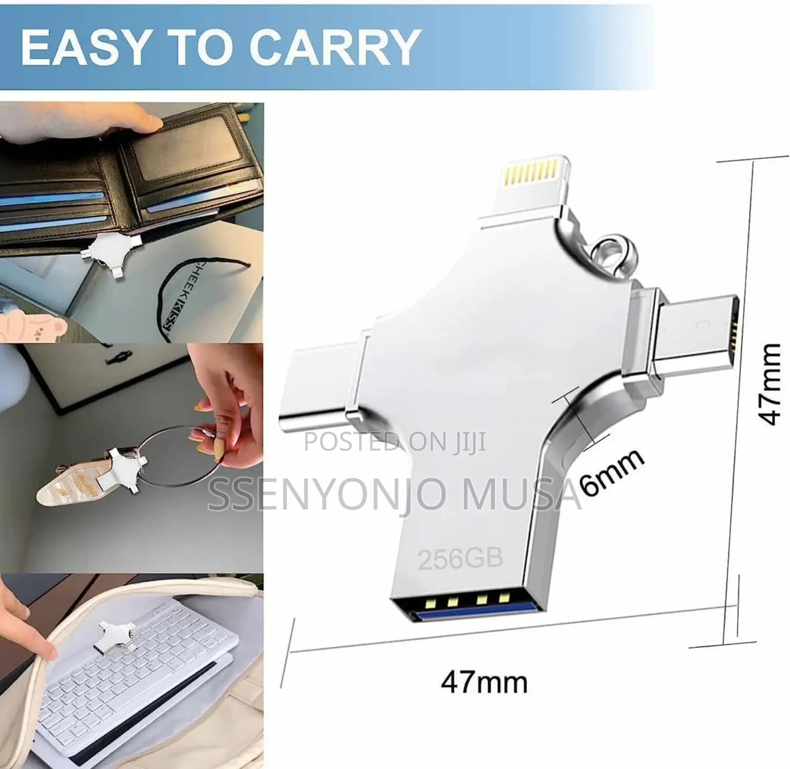 64gb 4in1 Flash Drive for Ios Pc -High-Speed Data Transfer