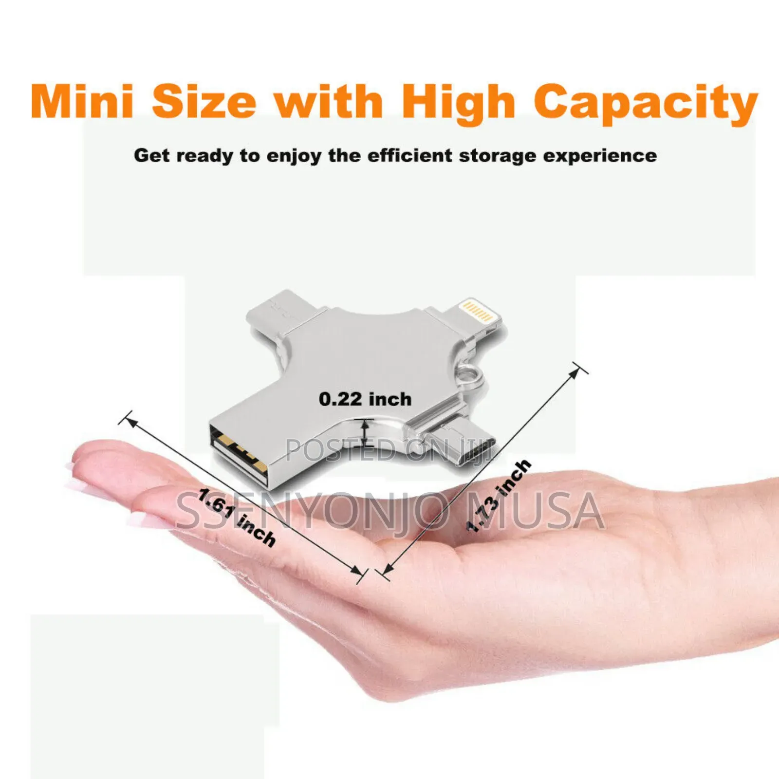 64gb 4in1 Flash Drive for Ios Pc -High-Speed Data Transfer