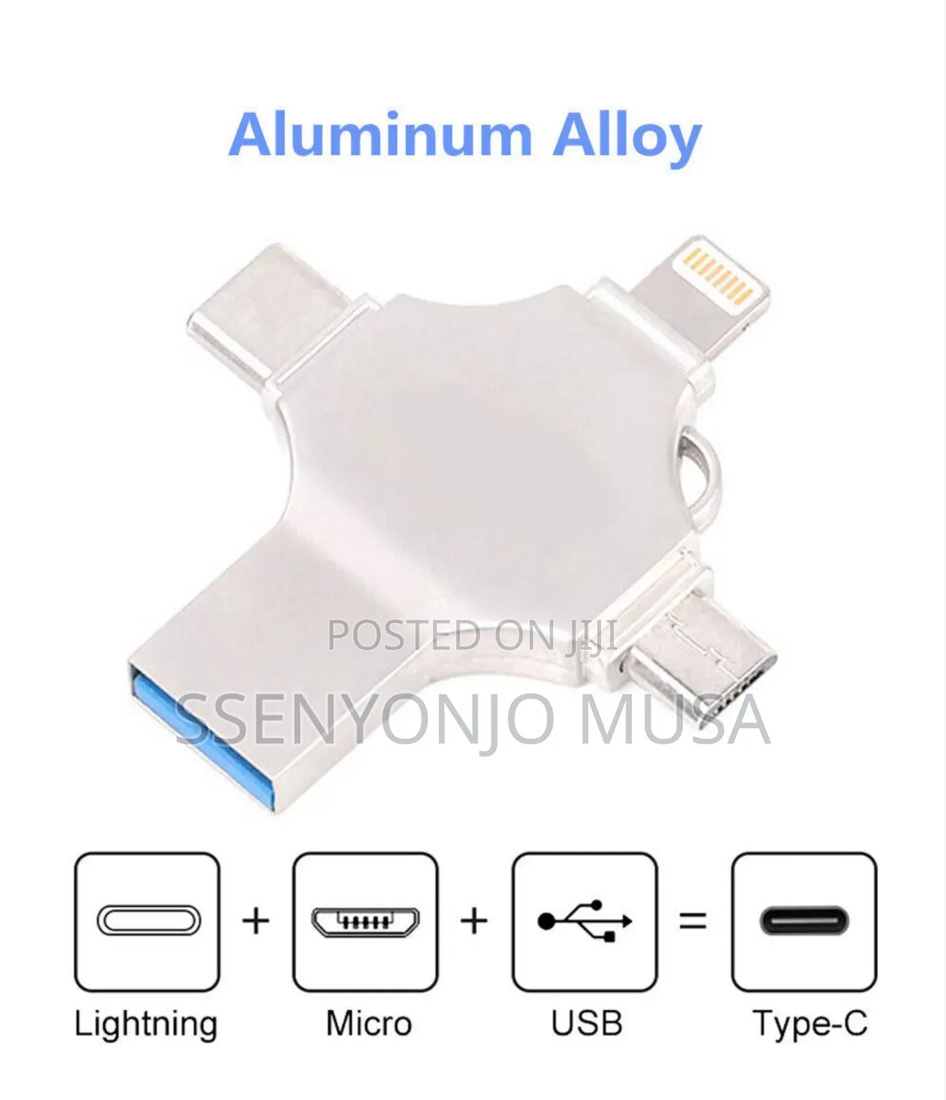 64gb 4in1 Flash Drive for Ios Pc -High-Speed Data Transfer