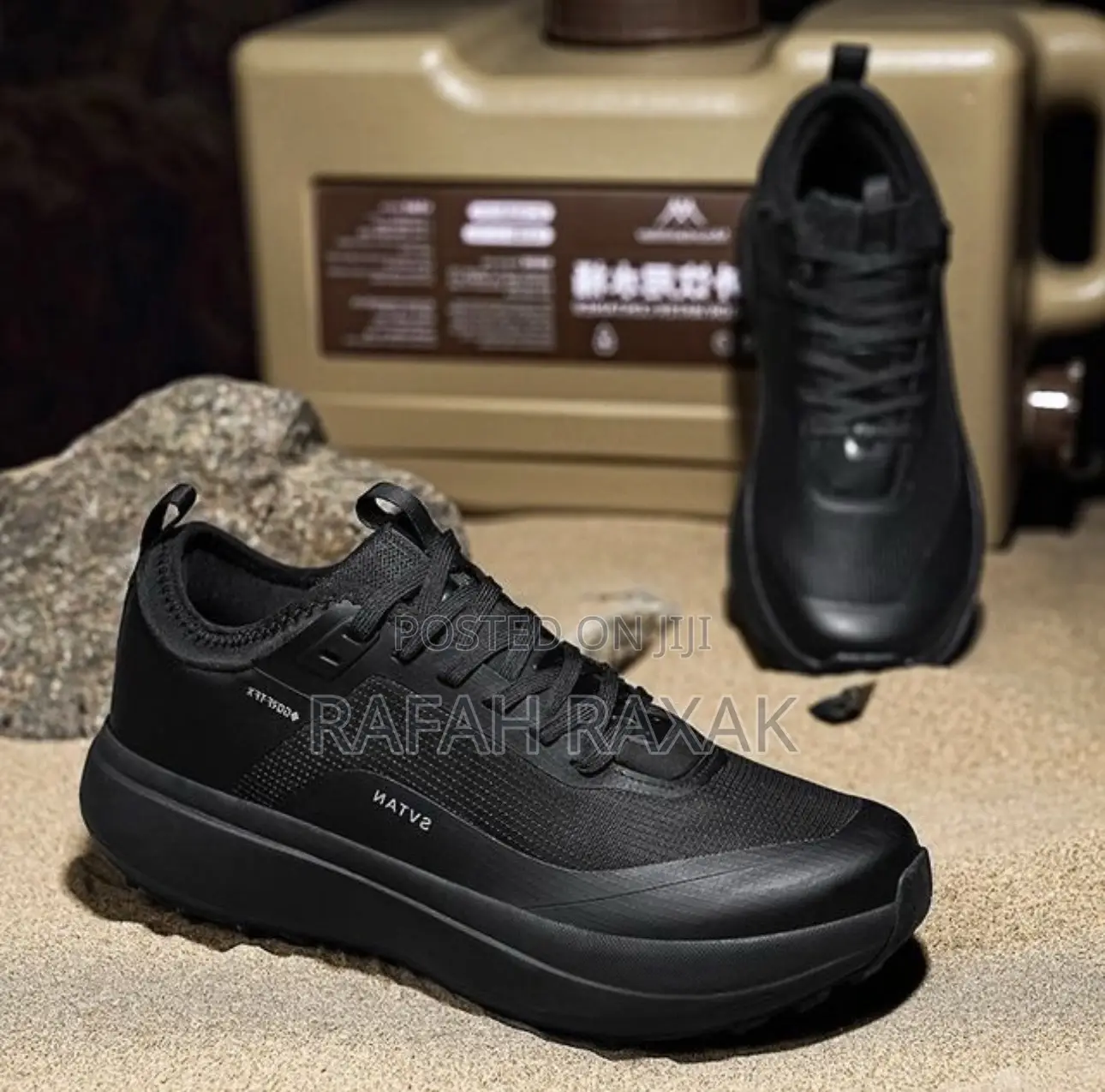 Original Men’S Triple Black Outdoor Trail Running Sneakers