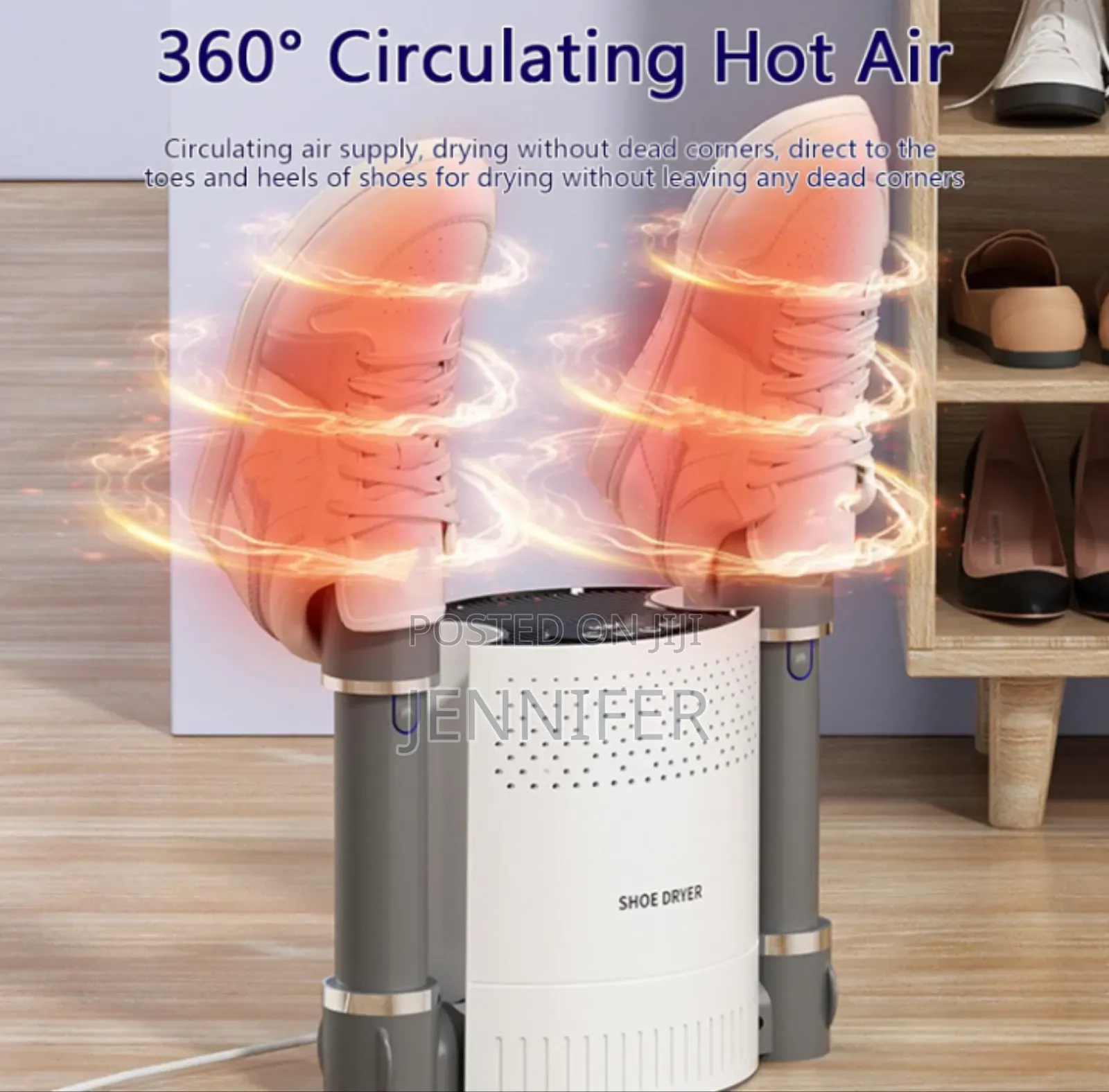 Electric Shoe and Boot Dryer With Smart Panel and Timer