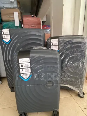 Set Of 3 In 1 Pure Rubber Unisex Waterproof Travel Suitcase