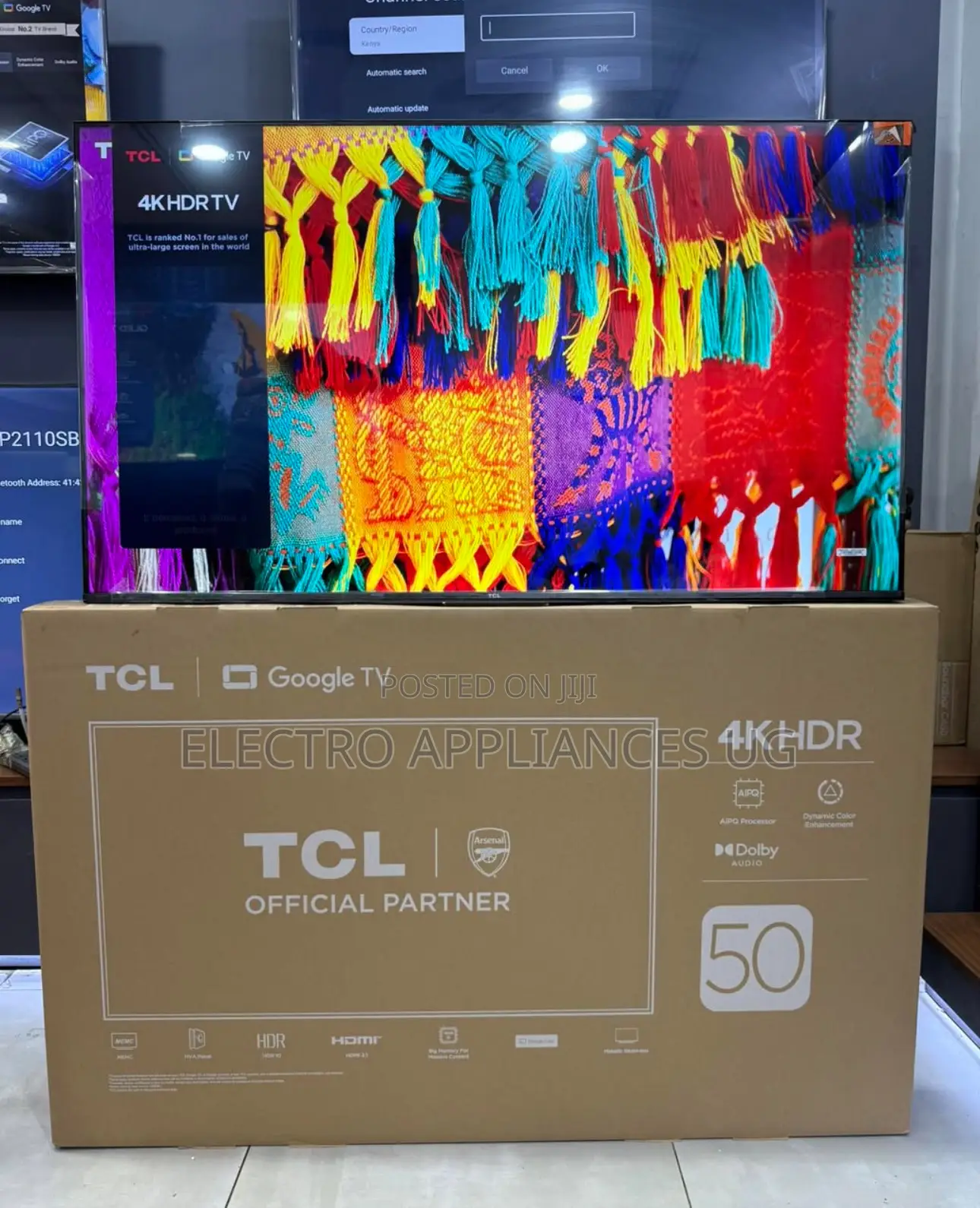 TCL 50” Uhd Smart Google Tv