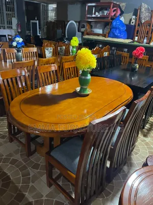 Photo - 6 Seater Dining Set in Mahogany Colour