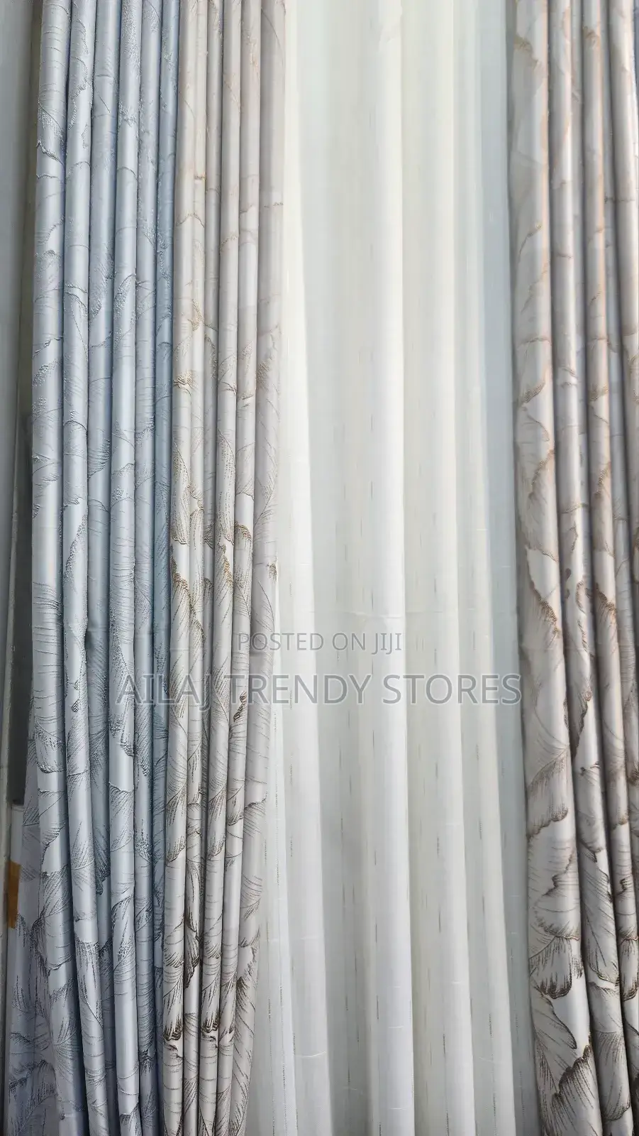 Palm Leafy Curtains Per Metre